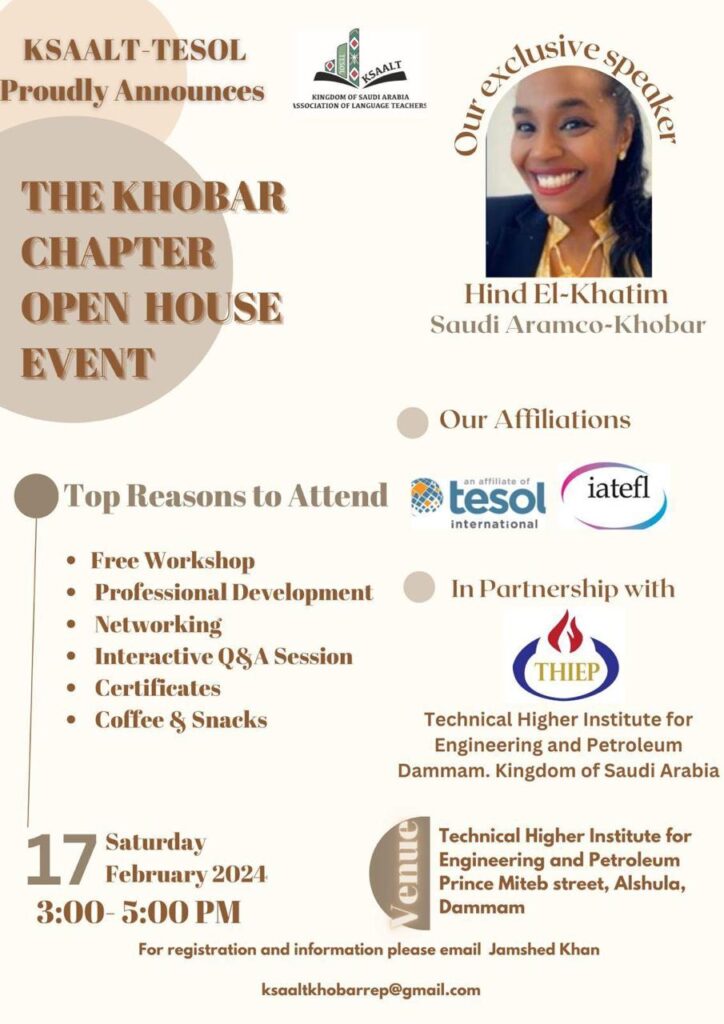 Khobar Chapter - Open House CPD Event - Poster